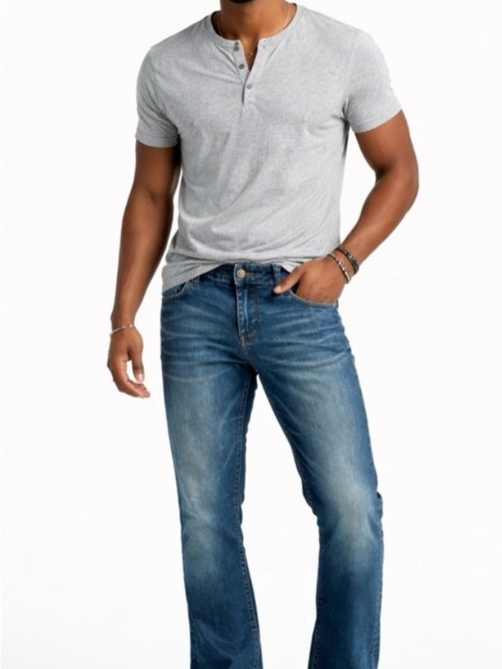 Hudson Jeans - Men’s Clifton Bootcut Jeans, Made in USA, Size 36